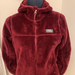 LL Bean girls fleece coat size 14/16